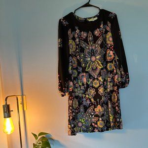 LOFT funky patterned print dress